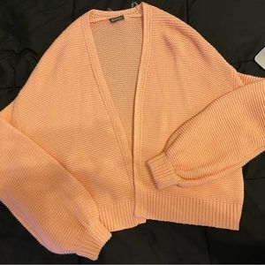 Wild fable peach colored cardigan sweater